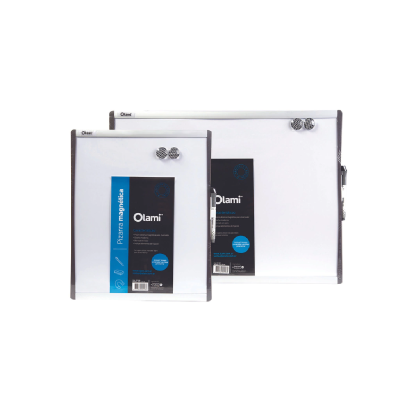 Pizarra Blanca Metálica De Aluminio 43 X 58 Cm - Imagen 2