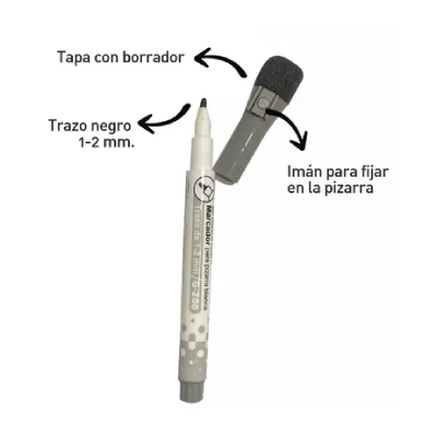 Pizarra Blanca Metálica De Aluminio 43 X 58 Cm - Imagen 3