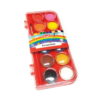 Acuarelas Estuche Rigido X 12 Unidades - Imagen 3