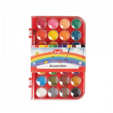 Acuarelas Estuche Rigido X 28 Unidades