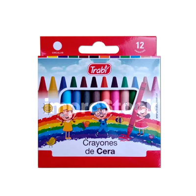 Crayón De Cera X 12 Colores