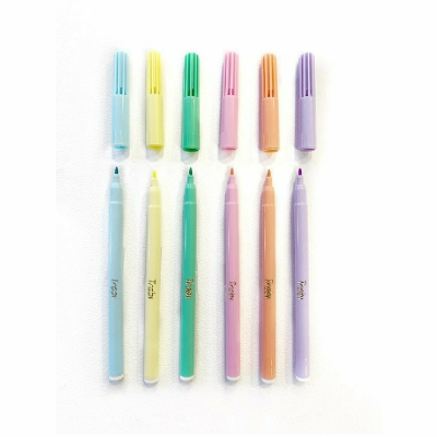 Marcador Junior X 6 Colores Pastel - Imagen 2