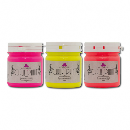 Pintura A La Tiza Colores Fluo X 200  cc