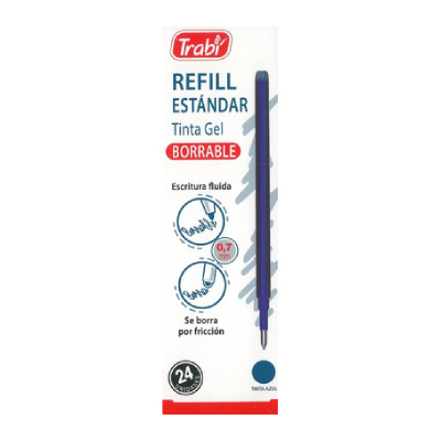 Tanque De Repuesto Ghost Tinta Azul Borrable Por Fricción - Imagen 3