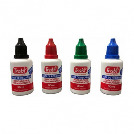 Tinta De Recarga Para Marcadores Permanentes X 30 Ml