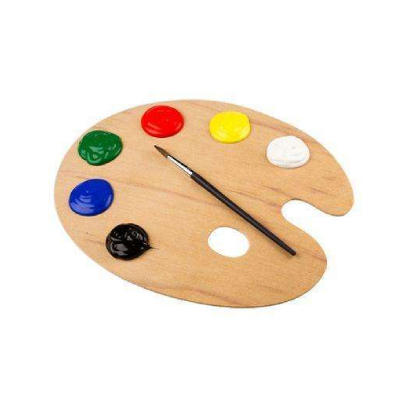 Paleta Guatambu Para Oleo Ovalada 20 X 30 Cm - Imagen 2