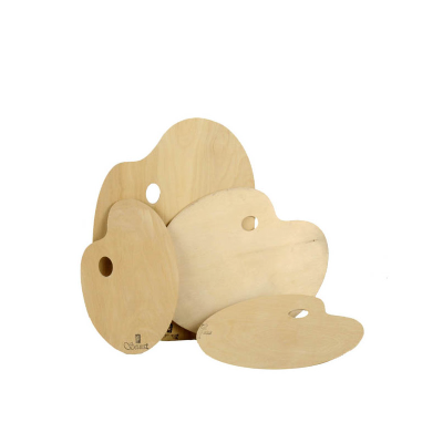 Paleta Guatambu Para Oleo Ovalada 30 X 40 Cm