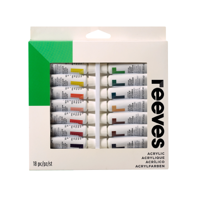 Set Acrílicos 18 Colores Surtidos X 12 ml