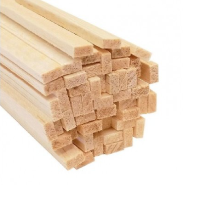 Varilla De Madera Balsa 10 X 10 Mm X 90 Cm - Imagen 3