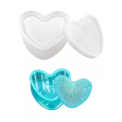 Molde Para Resina Epoxi Alhajero Corazón MD 77 - Imagen 2