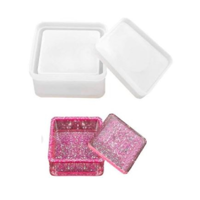 Molde Para Resina Epoxi Alhajero Cuadrado MD 55 - Imagen 2