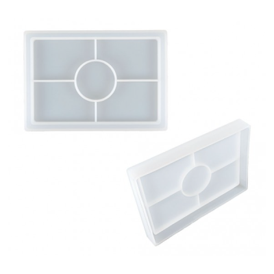 Molde Para Resina Epoxi Bandeja Rectangular MD 38