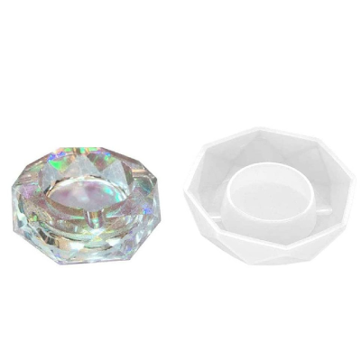 Molde Para Resina Epoxi Cenicero Redondo MD 10 - Imagen 2