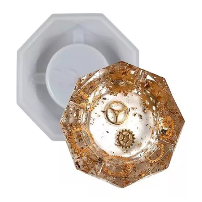 Molde Para Resina Epoxi Cenicero Redondo MD 10 - Imagen 3