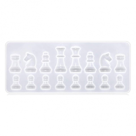 Molde Para Resina Piezas De Ajedrez  MD 80