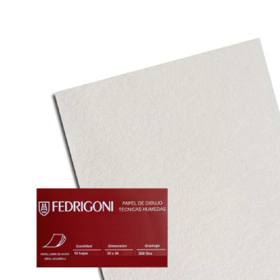 Papel Para Acuarela 230 Grs 35 X 50 Cm Por Unidad - Imagen 2