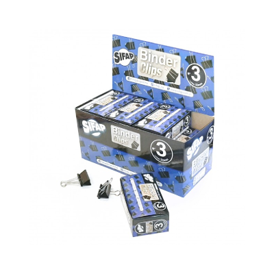 Binder N° 3 Color Negro X 12 Unidades