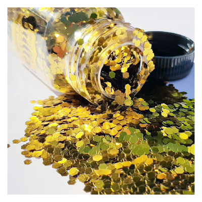 Brillantina En Pote 2 Colores Plata Y Oro X 25 Grs - Imagen 3