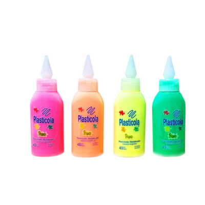 Plasticola Colores Fluo X 40 Grs