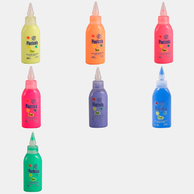 Plasticola Colores Fluo X 40 Grs - Imagen 2