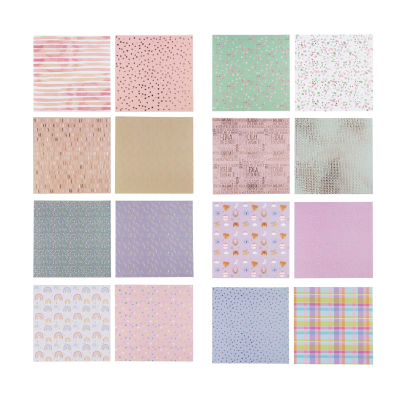 Papel Para Scrap Lovely 24 Hjs 180 Grs 30 X 30 Cm - Imagen 2