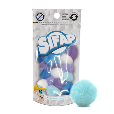 Pompones De Felpa Surtido Pastel X 20 Unidades