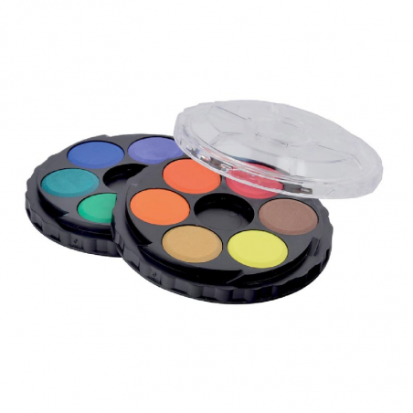 Acuarelas En Pastillas 22,5 Mm X 12 Colores