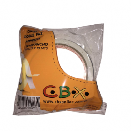 Cinta Adhesiva Doble Faz 24 Mm X 10 Mts