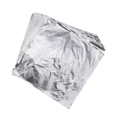 Lamina A La Hoja Plata X 10 U 16 X 16 Cm