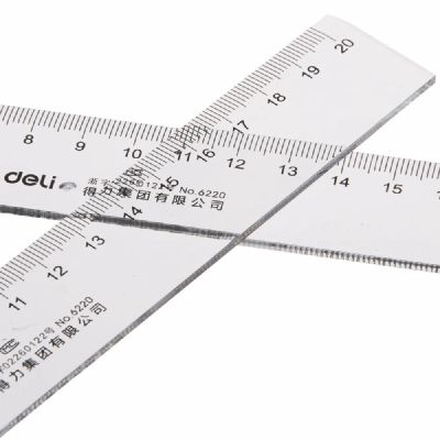 Regla Plástica Transparente 20 Cm - Imagen 2