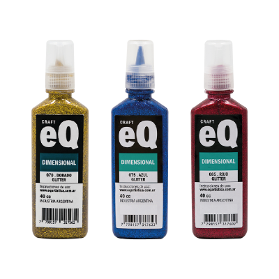 Pintura Dimensional Glitter X 40 cc