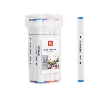 Sketch Marker Doble Punta X 12 Colores