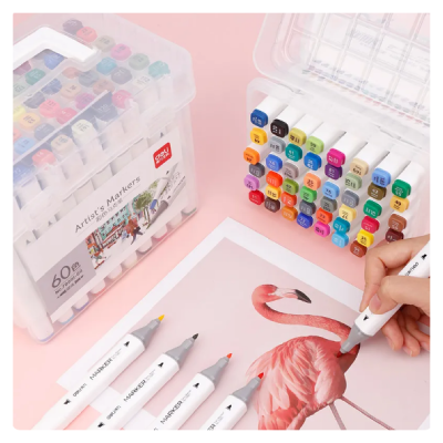 Sketch Marker Doble Punta X 60 Colores - Imagen 5