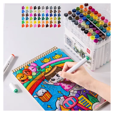 Sketch Marker Doble Punta X 168 Colores - Imagen 6