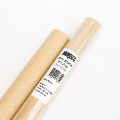 Papel Madera Rollo X 5 Mts