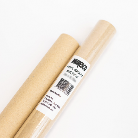 Papel Madera Rollo X 5 Mts