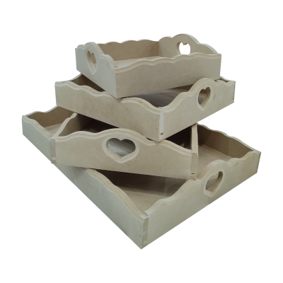 Bandeja Con Ondas Y Corazón 20 X 20 Cm - Imagen 2