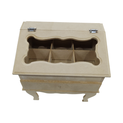 Caja De Te x 6 Con Patas Y Vidrio - Imagen 3