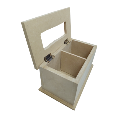 Caja De Te X 2 Con Bisagra Y Vidrio - Imagen 2