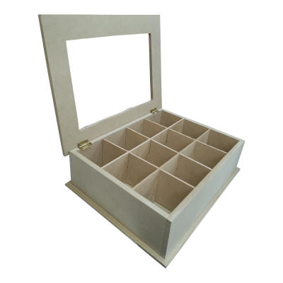 Caja De Te X 12 Con Bisagra Y Vidrio - Imagen 2