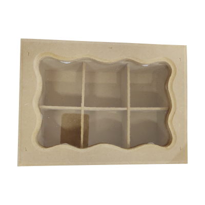 Caja De Te X 6 Con Cajón Y Vidrio - Imagen 3