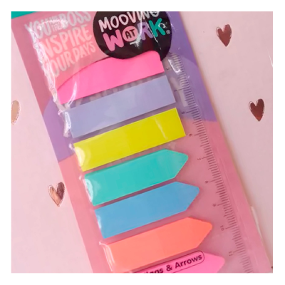 Set Banderita Señaladoras X 8 Unidades + Regla - Imagen 3