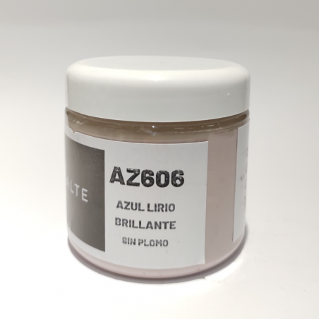 Esmalte Cerámico Azul Lirio Brillante (AZ606) X 200 Cc