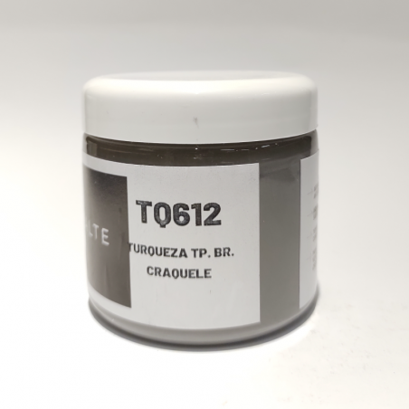 Esmalte Cerámico Turquesa TP. BR. Craquele (TQ612) X 200 Cc