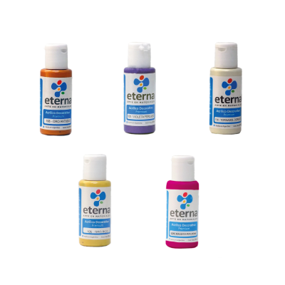 Acrílico Decorativo Colores Metálicos Y Perlados X 50 ml