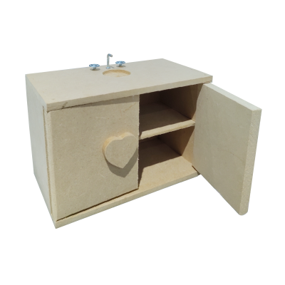 Bajo Mesada Simple Para Casa De Muñecas - Imagen 2