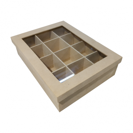 Caja De Te Con Vidrio X 12