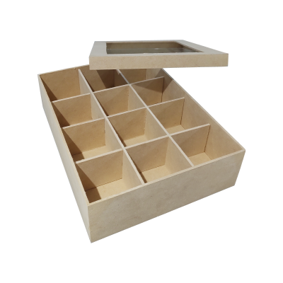Caja De Te Con Vidrio X 12 - Imagen 2