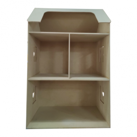 Casa De Muñecas Con Ventanas 60 X 90 X 40 Cm