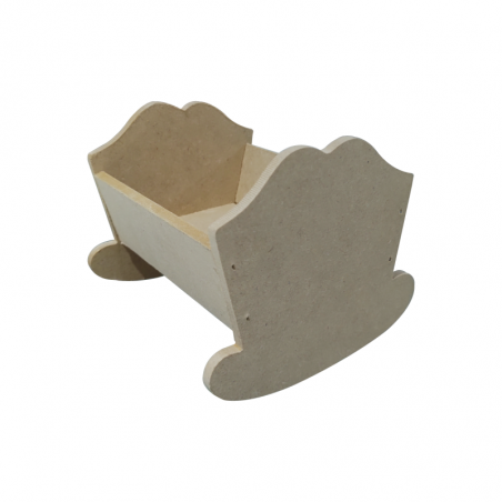 Cuna Mediana Para Casa De Muñecas 14 Cm